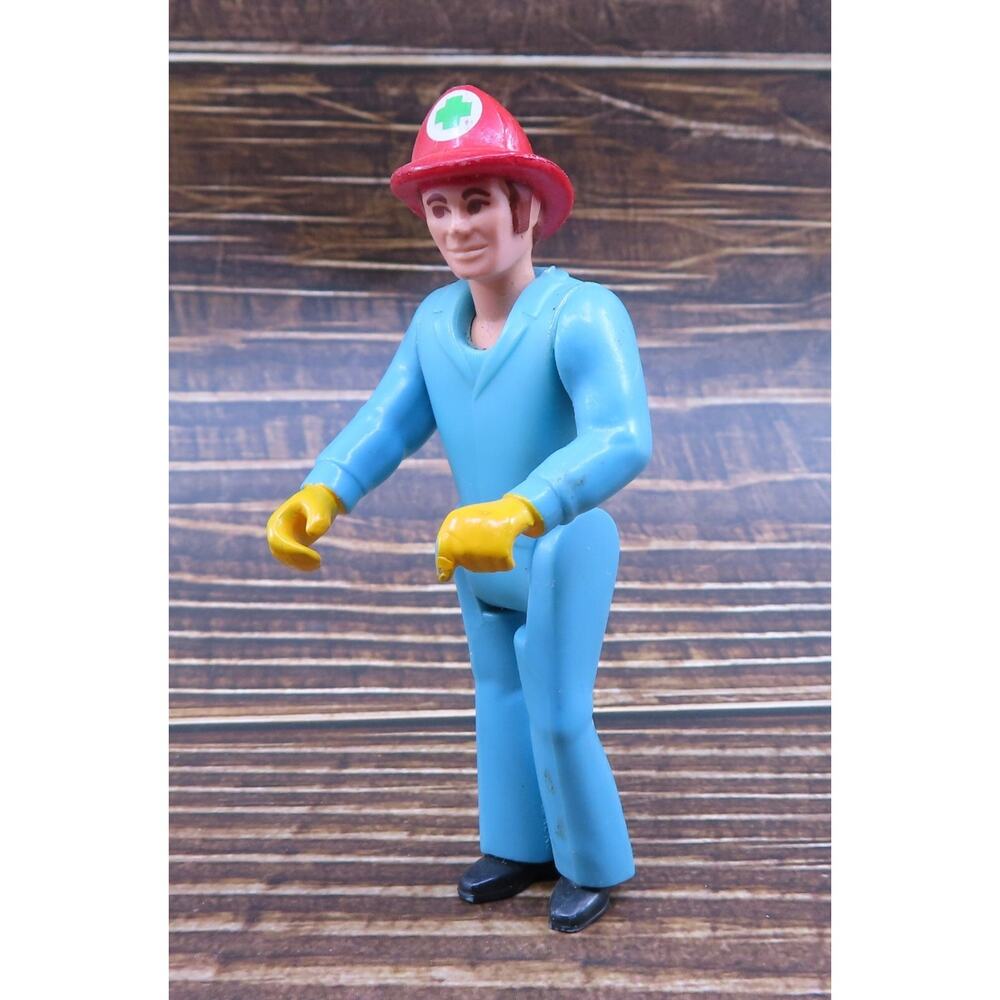 Vintage Fisher Price Adventure People Male Paramedic 1975 Fireman Rescue Team
